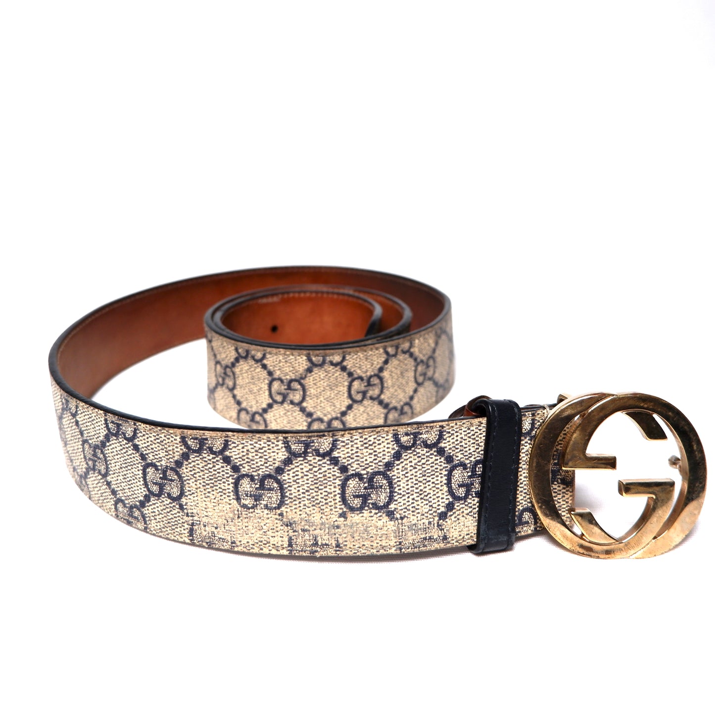 Gucci GG Monogram Canvas Belt - Size 95