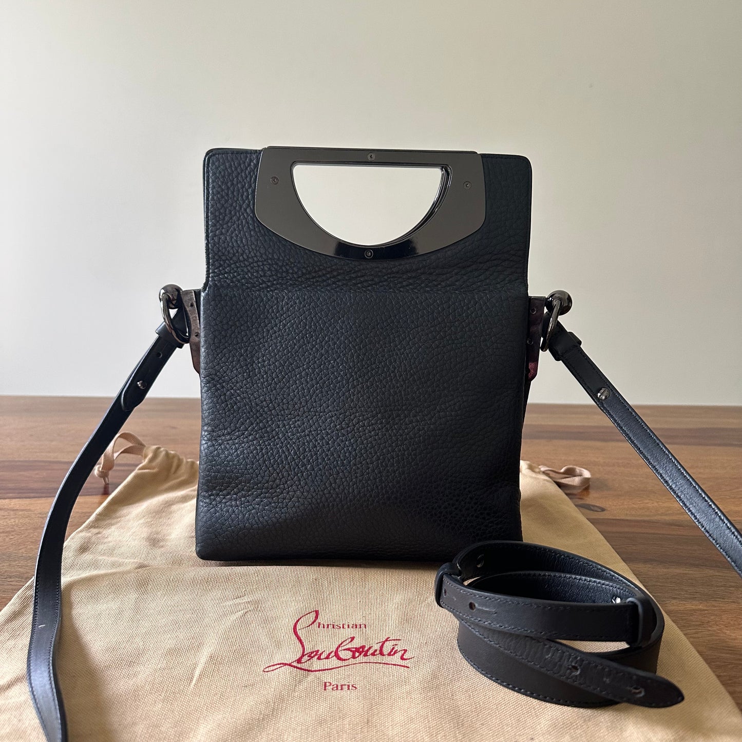 Christian Louboutin Textured Leather Passage Bag