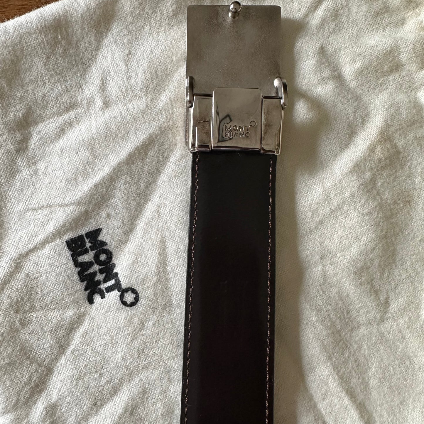 Mont Blanc Leather Belt Kit - Size 40