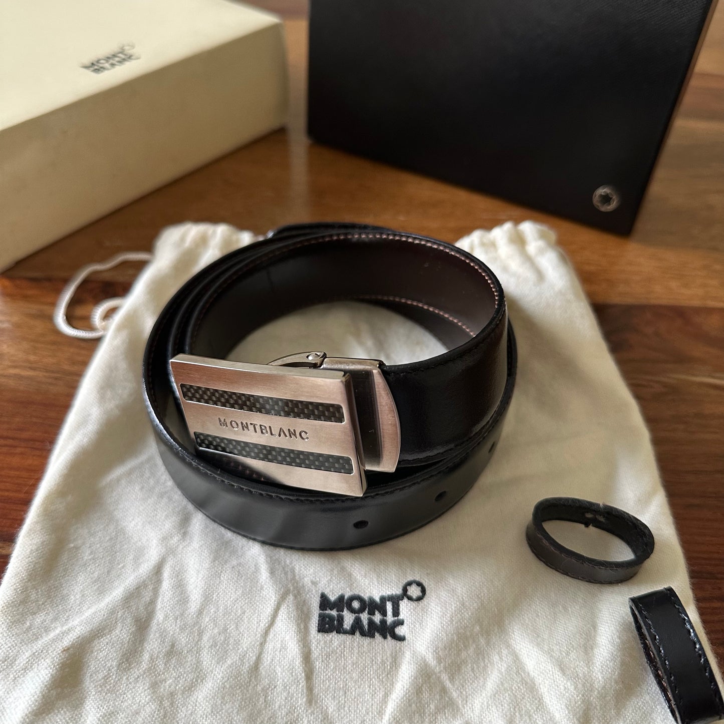 Mont Blanc Leather Belt Kit - Size 40