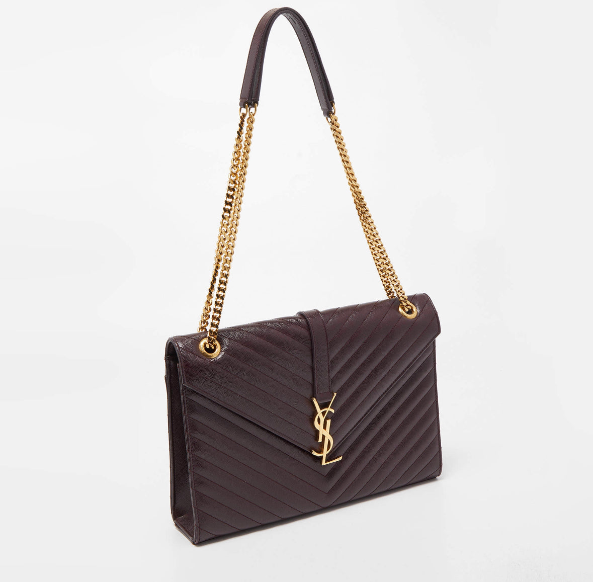 Ysl large monogram matelasse leather chain shoulder outlet bag