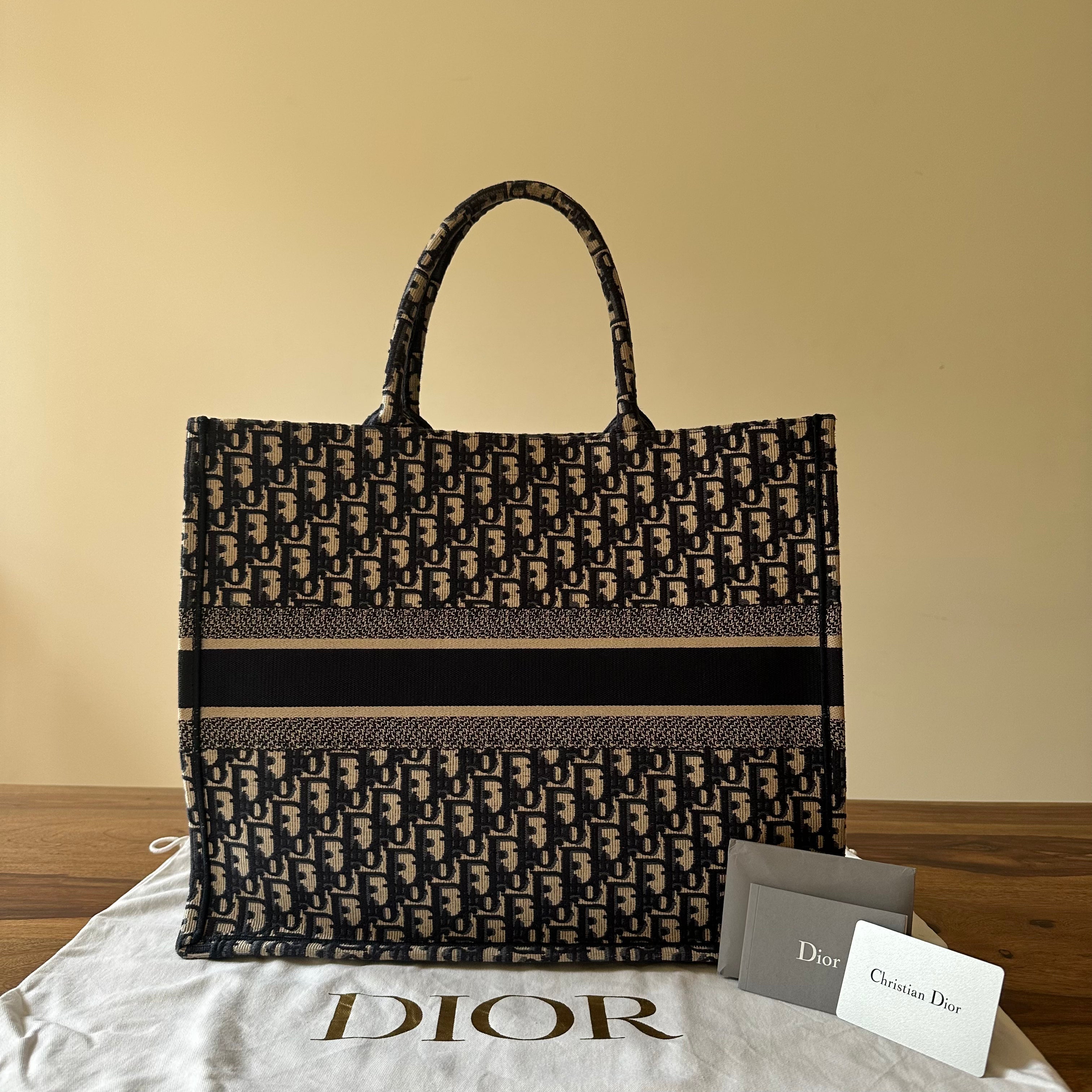 Christian Dior Oblique Book Tote in Large Luxe Marche India