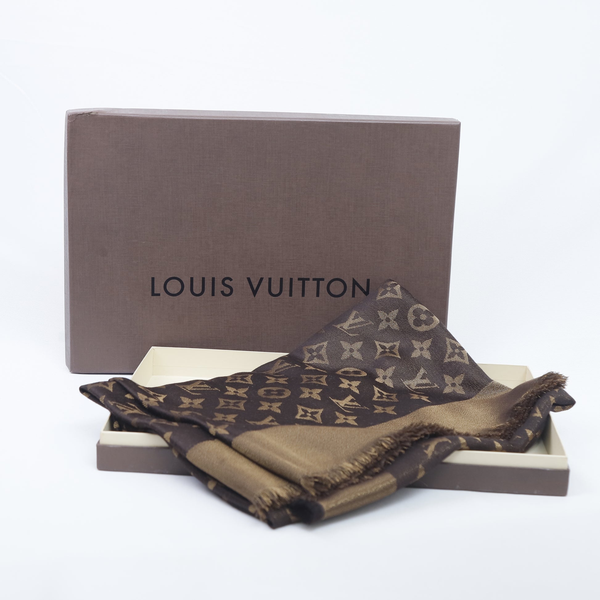 Louis Vuitton So Shine Monogram Shawl – Luxe Marché India
