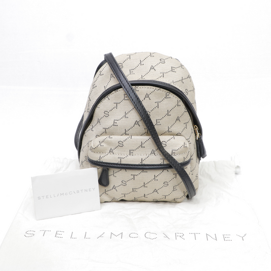 Stella McCartney Canvas Logo Small Backpack