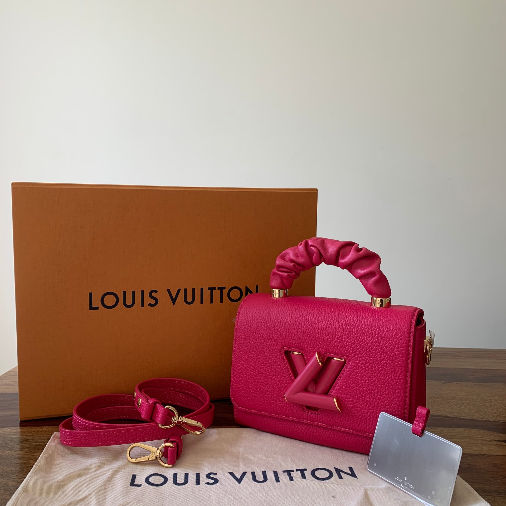 Louis Vuitton, Bags, Louis Vuitton Twist Pm One Handle Scrunchie Yellow  Smooth Calfskin Crossbody Bag