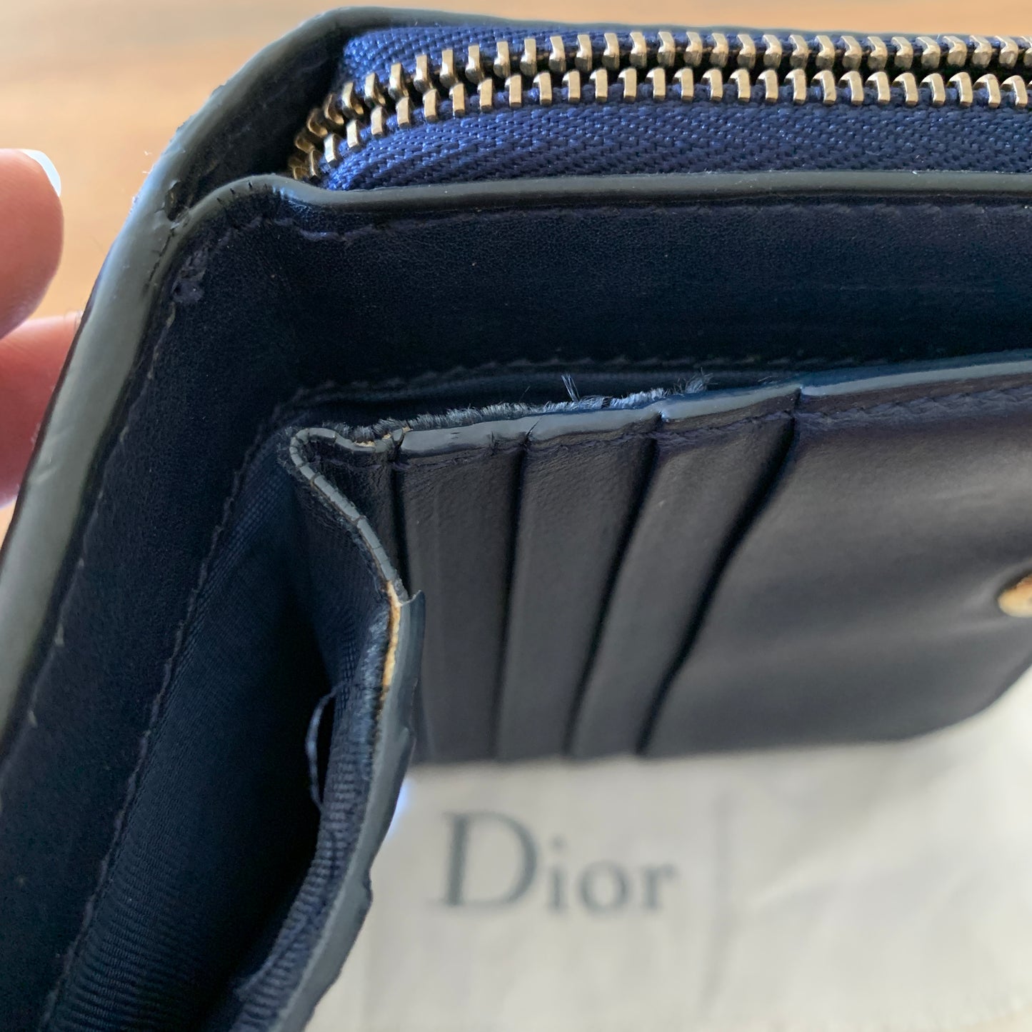 Christian Dior D Fence Wallet